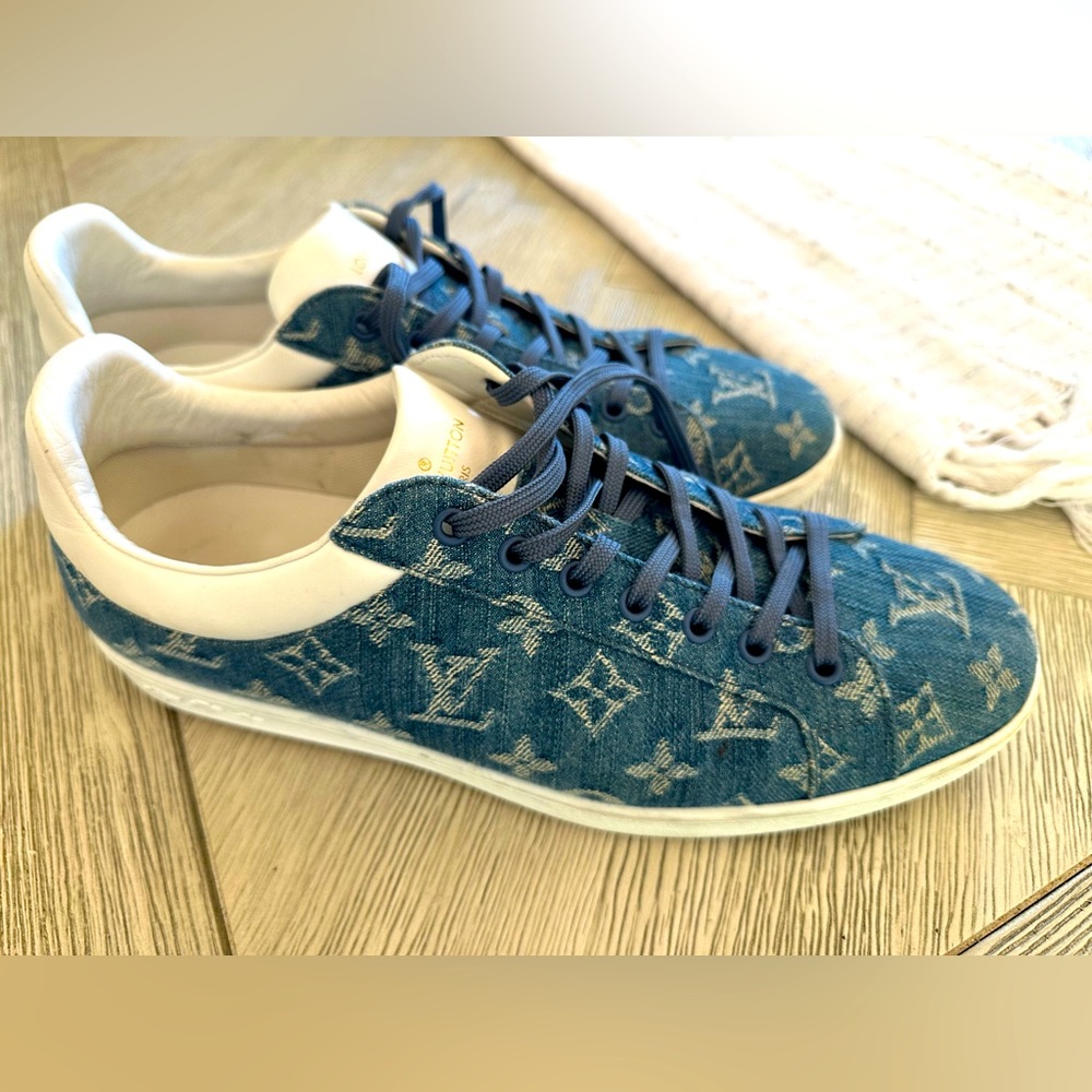 Louis Vuitton Blue Monogram Sneakers